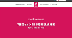 Desktop Screenshot of bjorneparken.no